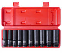 Набір головок ударних глибоких 10-24 мм, 1/2", 6-г. 10 од. VT13337 VIKTEC
