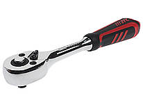 Тріскачка 1/4" 150 мм 72зуб (гумова ручка) 5022B JTC