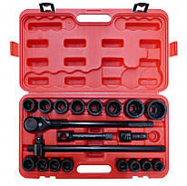 Набір ударних головок торцевих 3/4" 19-50 мм 12 гр. 21 од. VT19063B VIKTEC