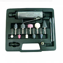 Зачисна машинка пневматична 1/4" з комплектом каменів 3822K JTC