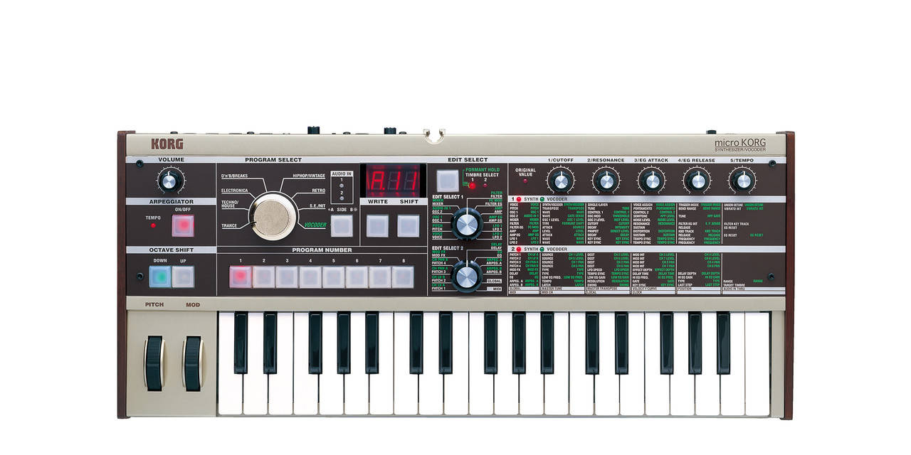 KORG micro KORG シンセサイザー microKORG Crystal - SYNTHESIZER/VOCODER | KORG (Japan)