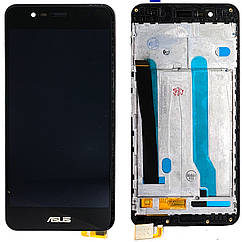 Дисплей (екран) Asus ZenFone 3 Max ZC520TL X008D з тачскріном (чорний з передньою панеллю)