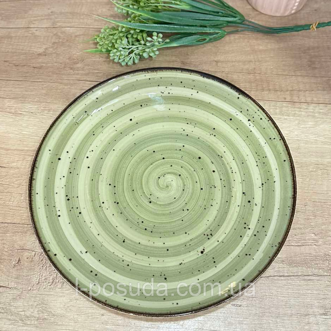 Порцелянова тарілка Corendon Atlantis Green 25 см, фото 1