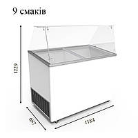 VENUS VETRINE 36 ECONOMY Морозильная витрина для мягкого мороженого прямое стекло CRYSTAL S.A. Греция