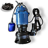 Фекальний насосFORWATER 1.1 кВт з подрібнювачем+ шланг20 м,металевий трос,зажими,хомут,рукавиці гарантія 3 роки, фото 4