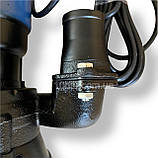 Фекальний насос GRANDWATER 1.1 кВт з подрібнювачем + шланг 20 м, металевий трос, зажими, хомут, рукавиці (комплект), фото 7