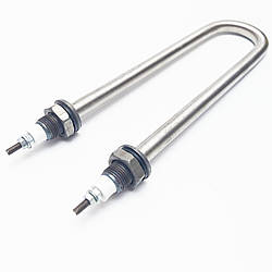 Тен 2,5 кВт штуцера 18 мм для підігрівання води з неіржавкої сталі "АЛЕХ" у формі "дуги"