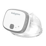 Електричний портативний молоковідсмоктувач для грудного годування з функцією вільні руки "Shelly" Babyono Сірий, фото 2