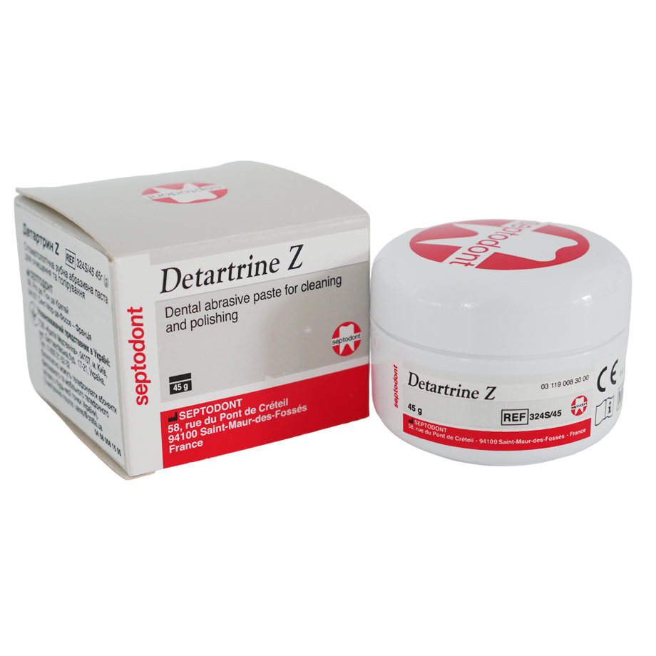 Detartrine Z (Детартрин З), банка 45г, полірувальна паста, Septodont