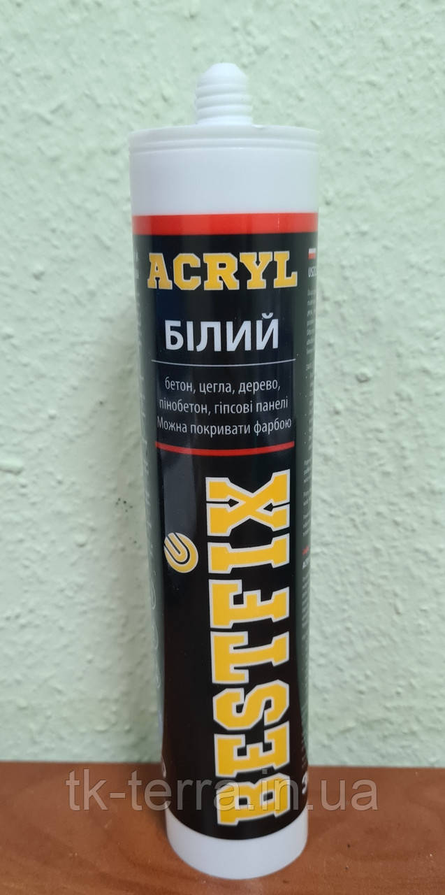 Акриловий герметик Bestfix 300ml. білий