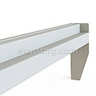 Поперечина VAULT-12 L1200 зі сxодинкою до набірного стелажу, біла., фото 2