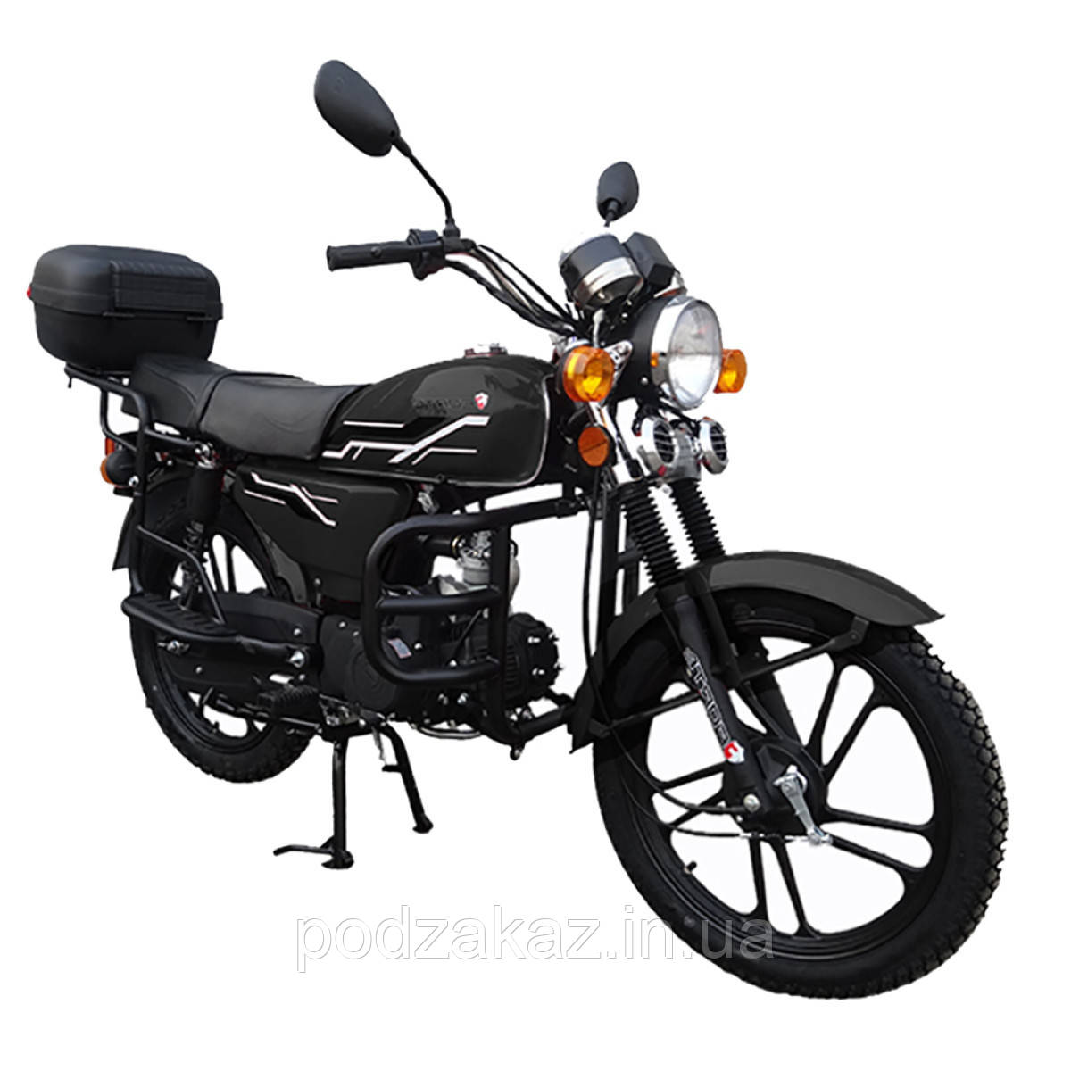 Мотоцикл ALFA FT110-2 Forte чорний HLZ, фото 1
