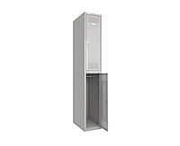 Металлический шкаф для одежды крашенный 300/1-2 двухдверный ширина 300 мм (Меткас-ТМ)