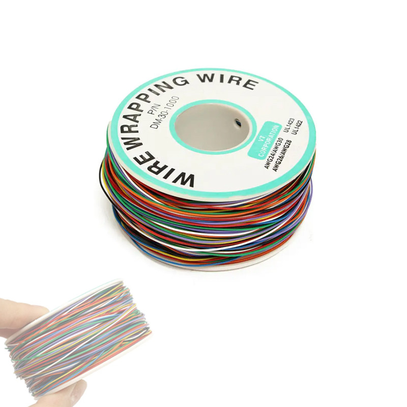 Монтажний дріт 30AWG 0.25 мм, 240 м, 8 кольорів, для накрутки та паяння