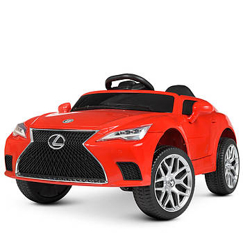 Дитячий електромобіль Lexus (4 мотори 25W, 1аккум 12V7AH, шкіра, музика, світло, EVA) M 4824EBLR-3 Червоний