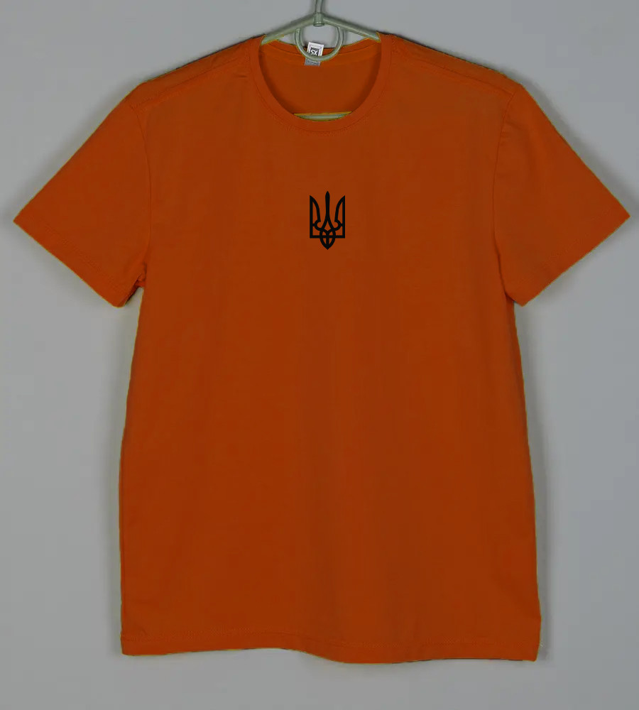 Футболка 100% Х/Б юніор Тризуб 4301п (Уп.4шт XS, S), Цегляний, фото 1