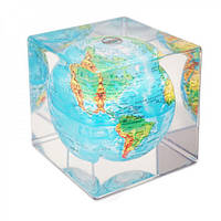 Гиро-глобус Solar Globe Mova «Физическая карта мира» куб 11,4 см (MC-5-RBE)