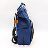 Сумка-рюкзак для мам з термокишенькою (42х21х27 см) 20л Синій / Багатофункціональна сумка-органайзер для мам, фото 7
