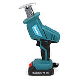 Акумуляторна сабельна пилка Makita JR-180 (18V 4.0Ah). АКБ ножівка Макіта, фото 6