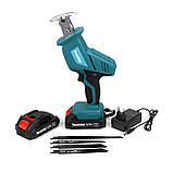 Акумуляторна сабельна пилка Makita JR-180 (18V 4.0Ah). АКБ ножівка Макіта, фото 9