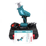 Акумуляторна сабельна пилка Makita JR-180 (18V 4.0Ah). АКБ ножівка Макіта, фото 10