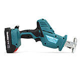 Акумуляторна сабельна пилка Makita JR-180 (18V 4.0Ah). АКБ ножівка Макіта, фото 7