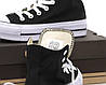 Кеди жіночі Converse All Star High black взуття Конверс високі чорно-білі на платформі високій підошві молодіжні, фото 6