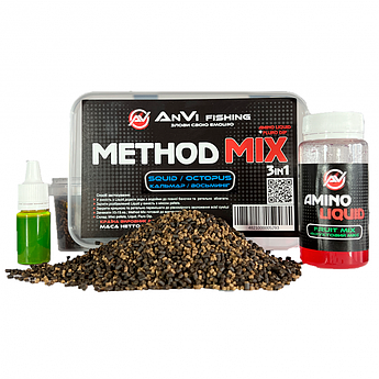 Метод мікс AnVi METHOD MIX 3in1 Squid / Octopus 400г.