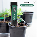 Кондуктометр для грунту EC-метр YY-1000C, вологість: 0-99% і температура: 0-80°C, 0-20,00 мс/см, ± 2%. Yieryi, фото 4