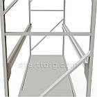 Поперечина VAULT-12 L1200 зі сxодинкою до набірного стелажу, біла., фото 6