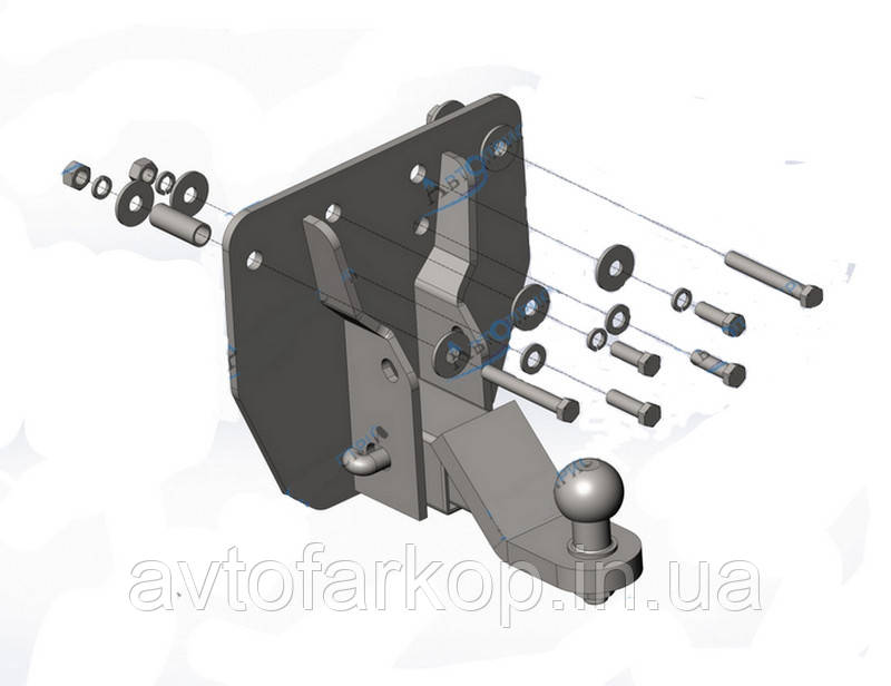 Фаркоп Toyota Landcruiser Prado 70/79) (2022-) (Тойота Ланкрузер Прадо 70) Автопристрій, фото 1