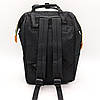 Сумка-рюкзак для мам з термокишенькою (42х21х27 см) 20л Чорний / Багатофункціональна сумка-органайзер для мам, фото 9