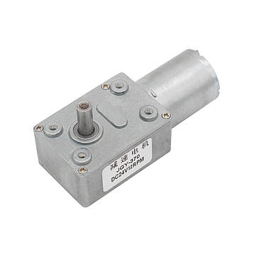 Мотор-редуктор черв'ячний JGY-370-24V-12RPM (24 В, 1 Вт, 12 об/хв), фото 2