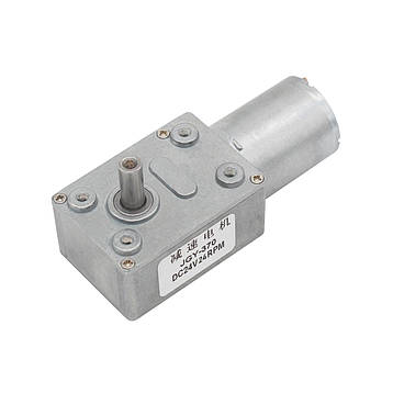 Мотор-редуктор черв'ячний JGY-370-24V-24RPM (24 В, 1 Вт, 24 об/хв), фото 2