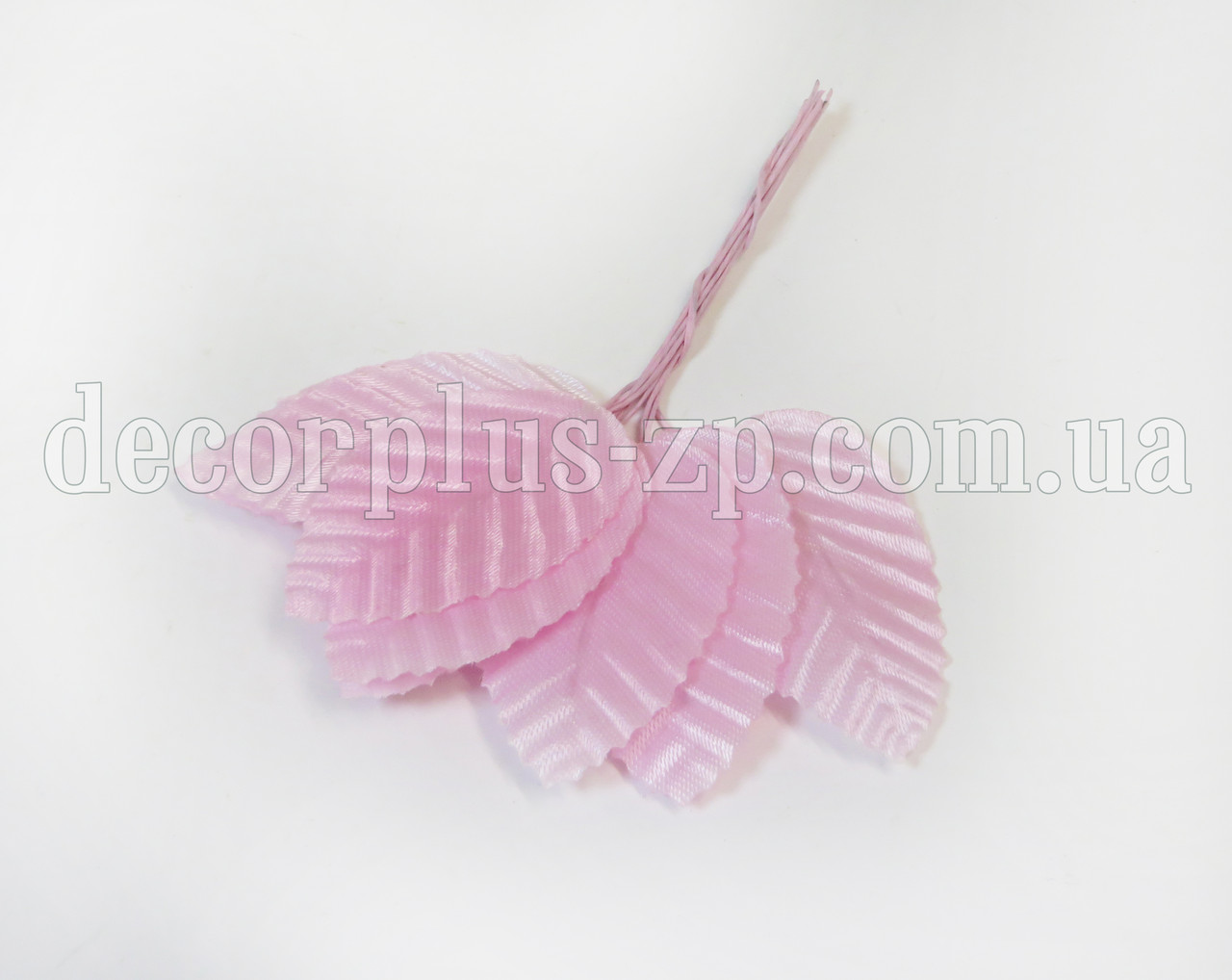 Листочки для декору 5 см світло-рожеві