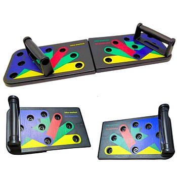 Тренувальна Дошка для віджимань Push Up Rack Board JT-006 / Упори від підлоги / Складна платформа для віджимань