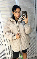 Демисезонная стеганная женская куртка осень-зима Ткань: полиэстер, наполнитель синтепон Размеры M, L, XL