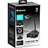 Мікрофон для стримінгу та онлайн-ігор Defender Tone GMC 100 USB LED (кабель 1.5м) Чорний, фото 2