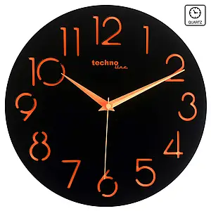 Кварцевий настінний годинник Technoline WT7230 (Black)