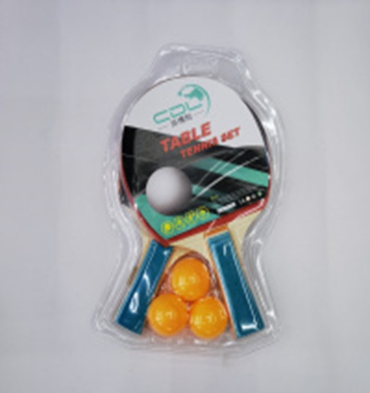 Теннис настольный ТТ2308 (50шт) 2 ракетки, 3 мячика, в слюде - фото 1 - id-p1891941935