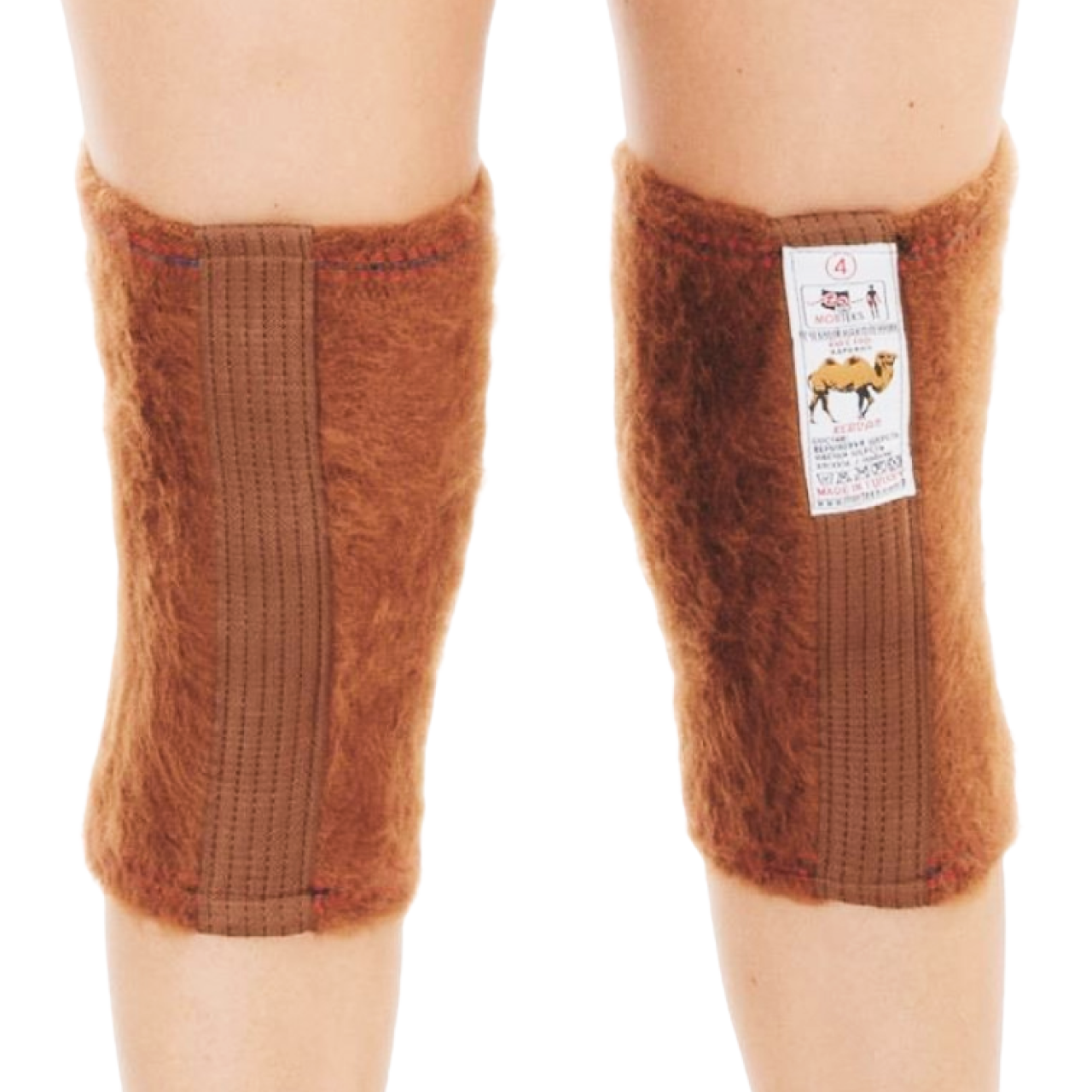 Наколінники зігріваючі з верблюжої вовни Nebat S 48-50р (обхват коліна 29-35 см) 1пара потовщені, фото 1