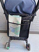 Качественный органайзер на коляску карман сетка для детских принадлежностей 34*36 см