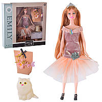Кукла "Emily" QJ103C (24шт) с аксессуарами, р-р куклы - 29 см, в кор. 35*6.5*34 см