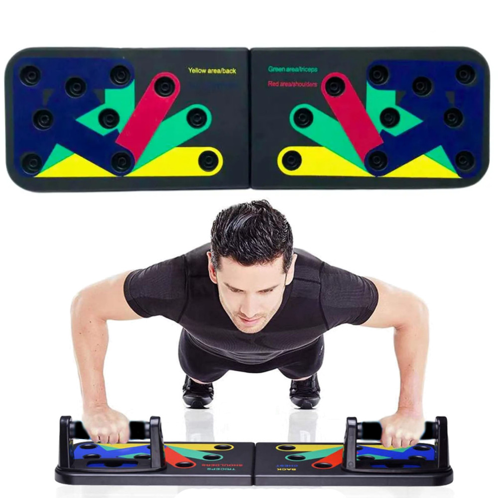 Універсальна регульована дошка для віджимань Push Up Rack Board JT-006 / Спортивна складна платформа