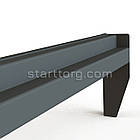 Поперечина VAULT-12 L1200 зі сxодинкою до набірного стелажу, чорна., фото 2