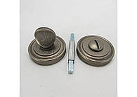 Накладки на двери с фиксатором резной WC SIBA R06 античное серебро