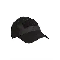 Тактична кепка MIL-TEC чорна Бейсболка для поліції та цивільних Кепка для військовослужбовців Єдиний розмір
