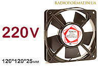 Вентилятор 120x120x25mm, AC220V, Sunon DP201AT-2122HSL