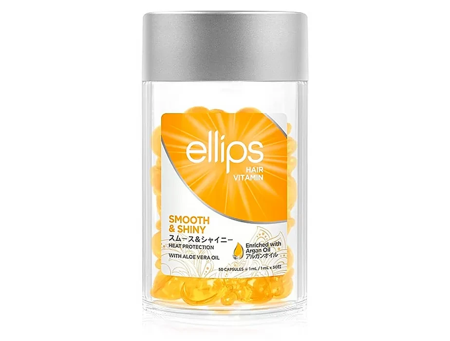 Сироватка для волосся «Роскошне сяйво» з олією алое вера Ellips Hair Vitamin Smooth&Shiny With Aloe Vera