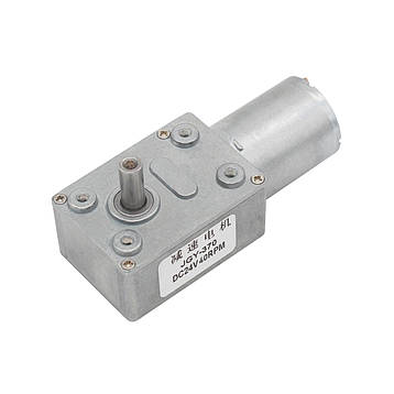 Мотор-редуктор черв'ячний JGY-370-24V-40RPM (24 В, 1 Вт, 40 об/хв), фото 2